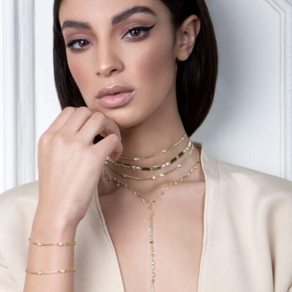 Choker Laura P. punti luce e piastrine - immagine 2